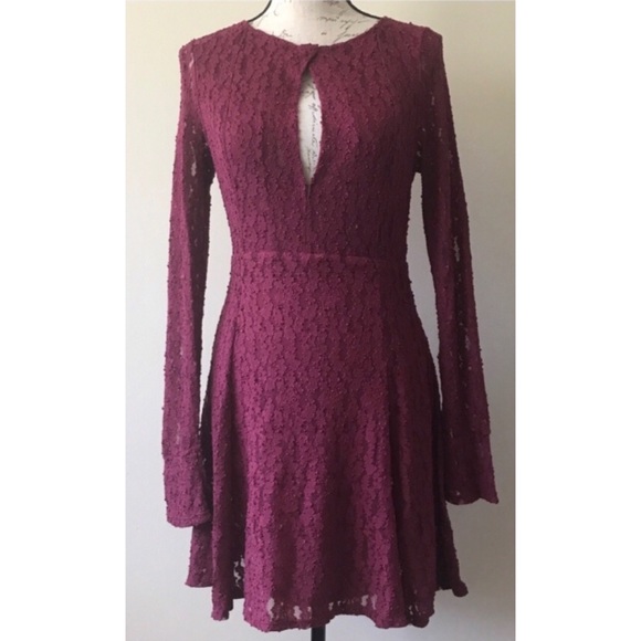 Free People Dresses & Skirts - {Free People} Plumeria Boho Lace Keyhole Dress